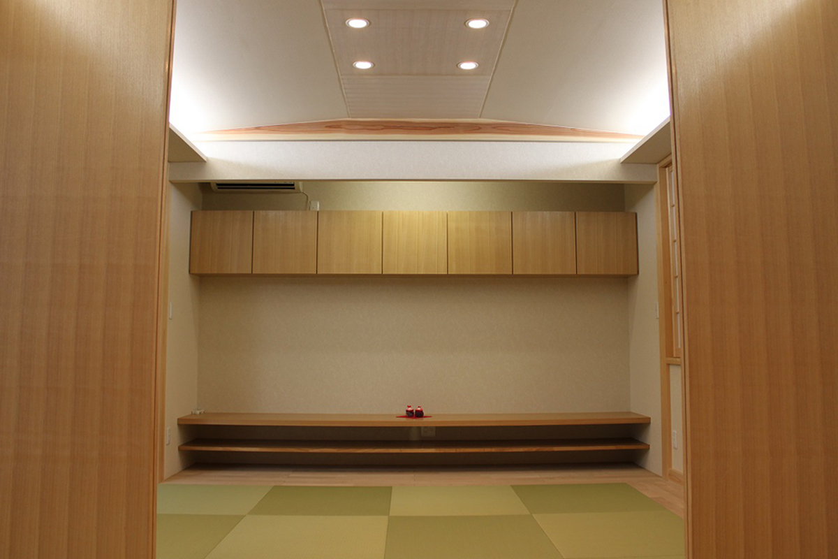 和風住宅、古民家再生の静岡県富士市一級建築士事務所山﨑創建の事務所併用住宅和室
