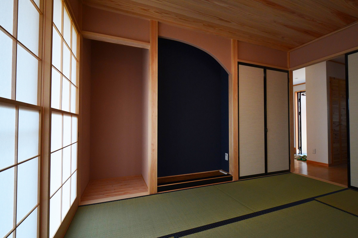 和風住宅、リフォーム・耐震・古民家再生の静岡県富士市一級建築士事務所山﨑創建の呼吸する家和室